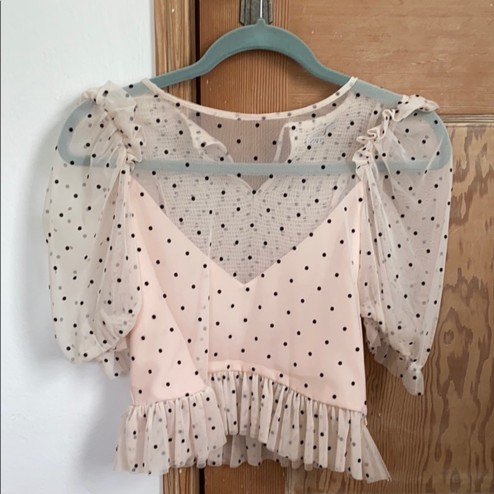 Polka dot blouse